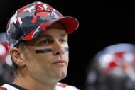 Tom Brady at the Tampa Bay Buccaneers v Atlanta Falcons game